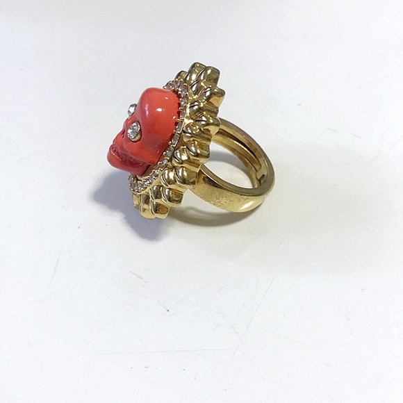 Women size 7 crystal pink skull ring - Picture 16 of 16